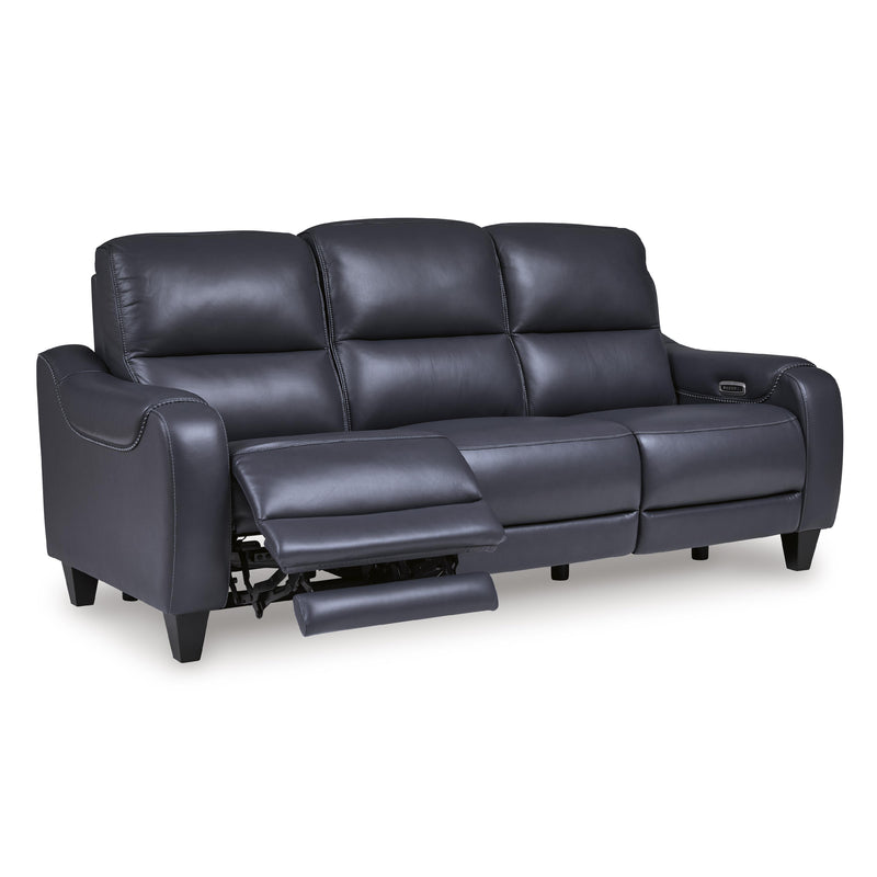 Signature Design by Ashley Mercomatic Power Reclining Leather Match Sofa U7531115 IMAGE 2