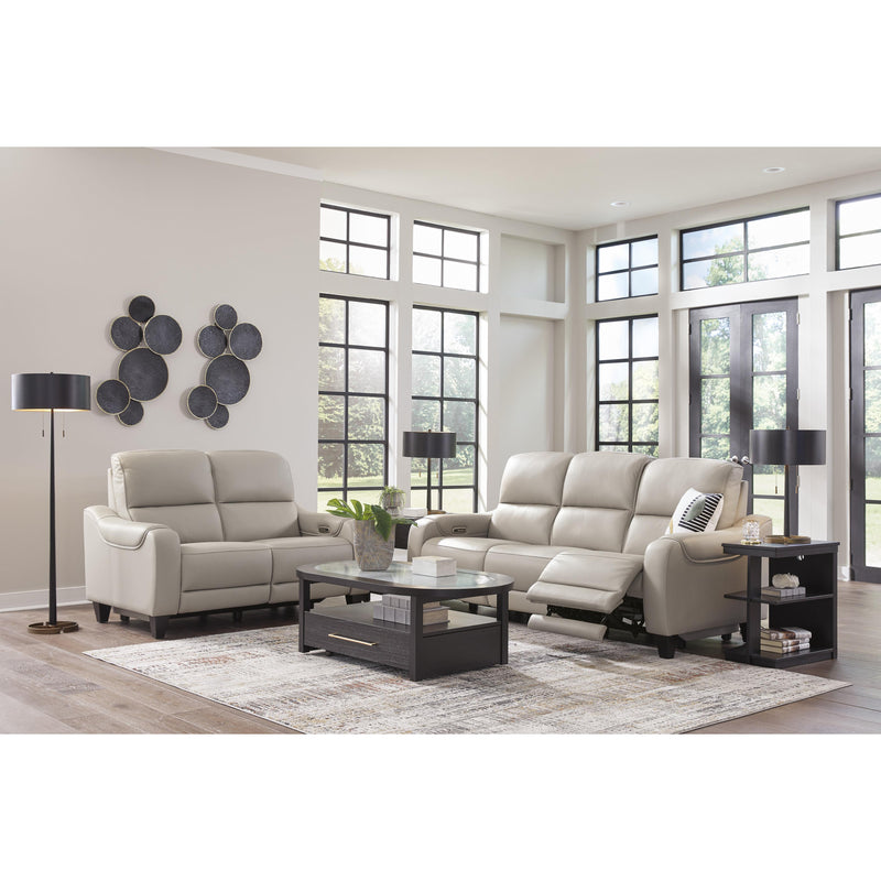 Signature Design by Ashley Mercomatic Power Reclining Leather Match Loveseat U7531214 IMAGE 11