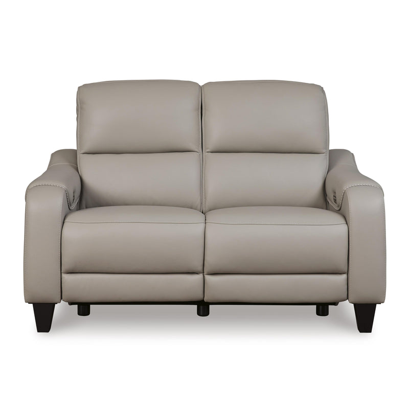 Signature Design by Ashley Mercomatic Power Reclining Leather Match Loveseat U7531214 IMAGE 3