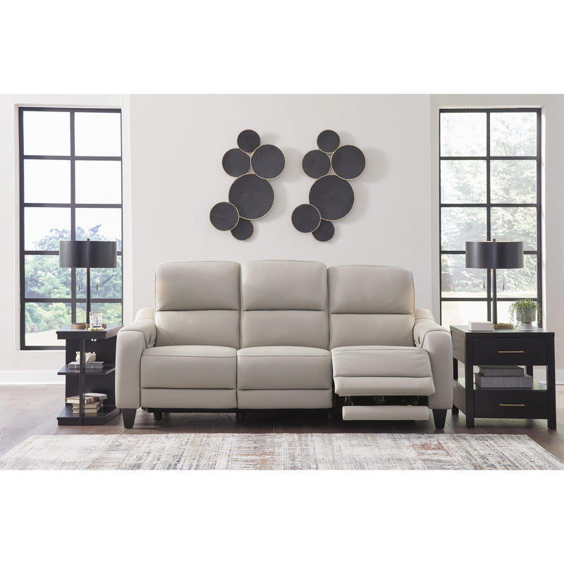 Signature Design by Ashley Mercomatic Power Reclining Leather Match Sofa U7531215 IMAGE 6