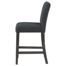  Coaster Furniture Alba 123139 Boucle Upholstered Counter Chair - Black IMAGE 5