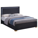  Coaster Furniture Marceline 222831F Wood Full LED Panel Bed - Black IMAGE 4