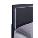  Coaster Furniture Marceline 222831Q Wood Queen LED Panel Bed - Black IMAGE 6