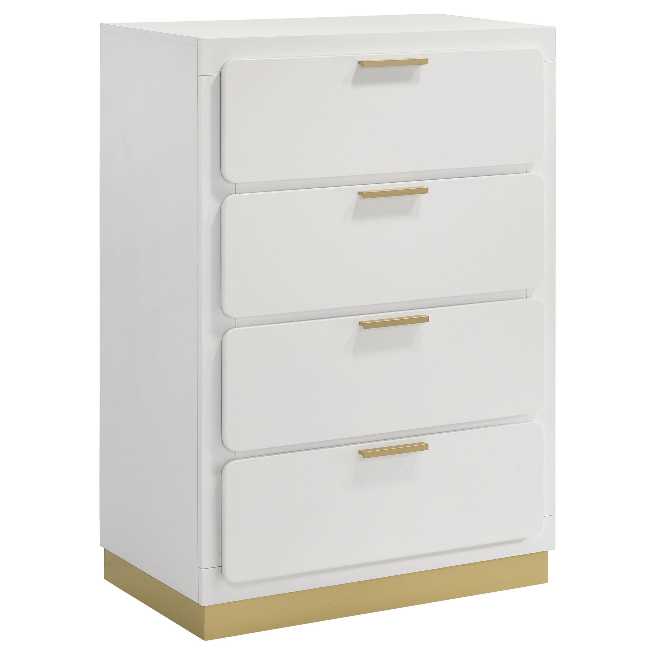 Coaster Furniture Caraway 224775 4-Drawer Bedroom Chest - White