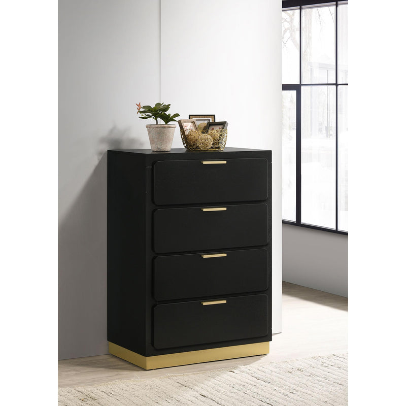 Coaster Furniture Caraway 4-Drawer Chest 224785 IMAGE 2