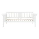  Coaster Furniture Bethany 300837 Wood Twin Daybed with Drop-down Tables - White IMAGE 5