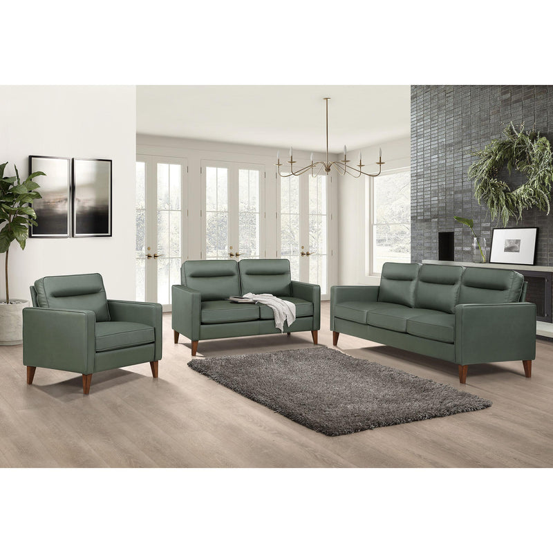 Coaster Furniture Jonah Stationary Leatherette Loveseat 509655 IMAGE 9