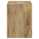  Coaster Furniture Benton 704837 Rectangular Solid Wood End Table - Natural IMAGE 4