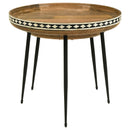  Coaster Furniture Ollie 930193 2-piece Solid Wood Bone Inlay Nesting Table - Natural IMAGE 5