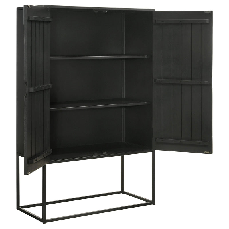 Coaster Furniture Jenna 953581 2-door Accent Cabinet - Black IMAGE 4