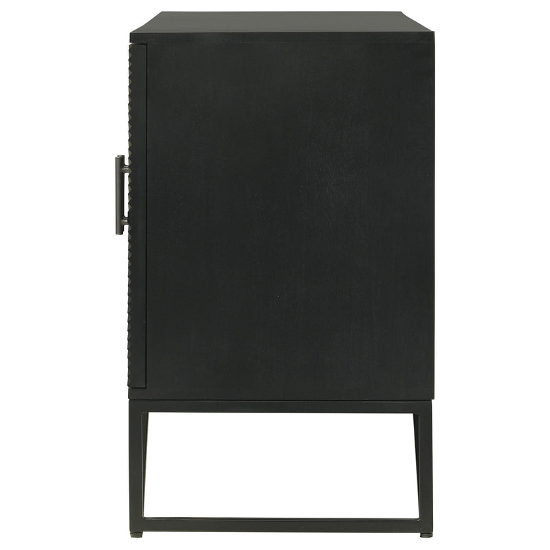 Coaster Furniture Riddell 959630 3-Door Accent Cabinet - Black IMAGE 6