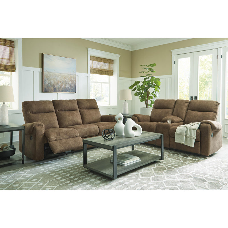 Signature Design by Ashley Edenwold Reclining Leather Look Loveseat with Console 1380594 IMAGE 10