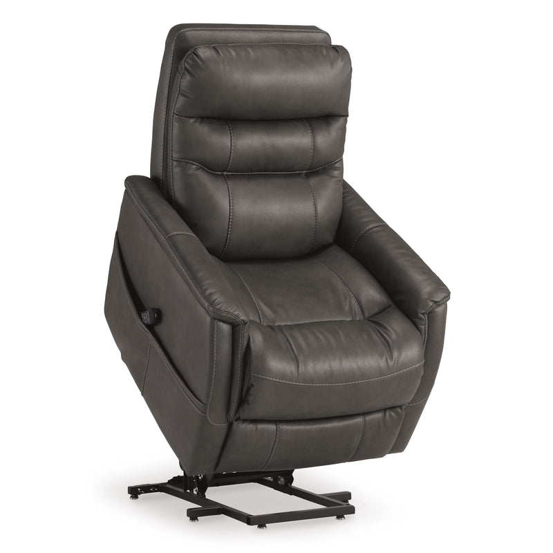 Signature Design by Ashley Strawbill Power Leather Look Recliner 6390912 IMAGE 3