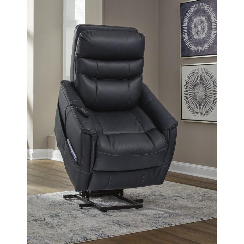 Signature Design by Ashley Strawbill Power Leather Look Recliner 6391012 IMAGE 10