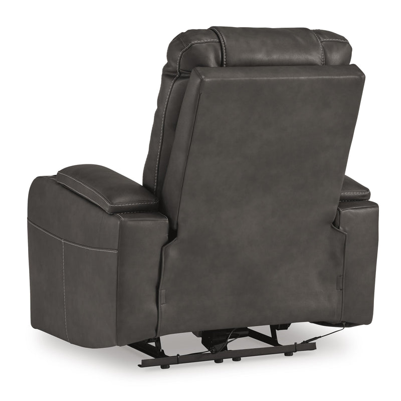 Signature Design by Ashley Feazada Power Rocker Leather Look Recliner 6620513 IMAGE 6