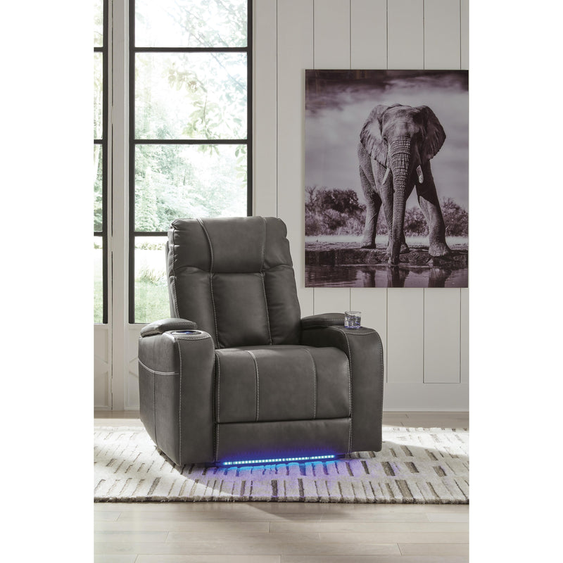 Signature Design by Ashley Feazada Power Rocker Leather Look Recliner 6620513 IMAGE 7