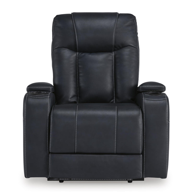 Signature Design by Ashley Feazada Power Leather Look Recliner 6620613 IMAGE 4