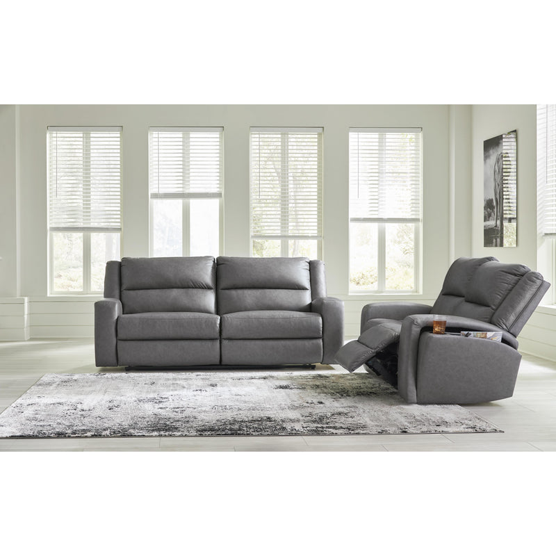 Benchcraft Brixworth Reclining Leather Look Sofa 6910681 IMAGE 8