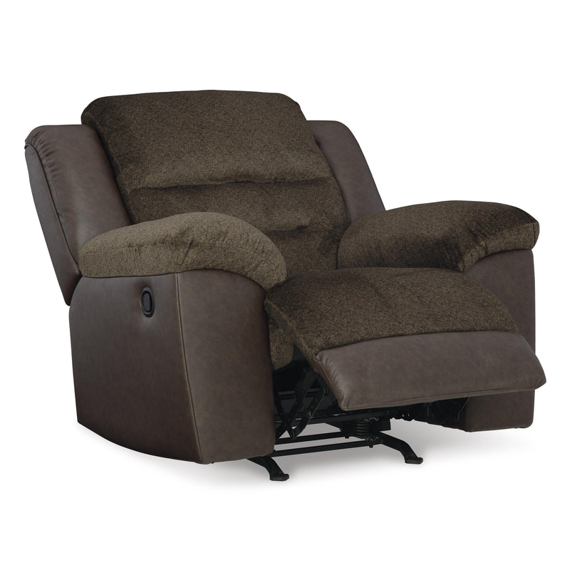 Benchcraft Dorman Rocker Fabric and Leather Look Recliner 9460825 IMAGE 2