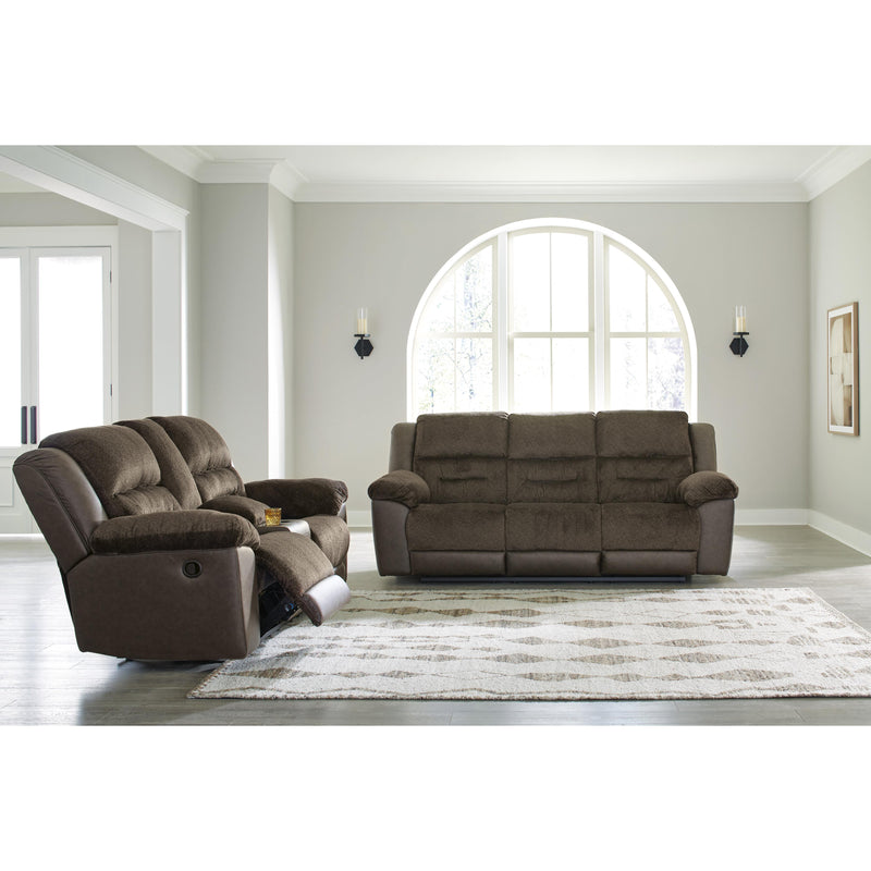 Benchcraft Dorman Reclining Fabric and Leather Look Sofa 9460888 IMAGE 8