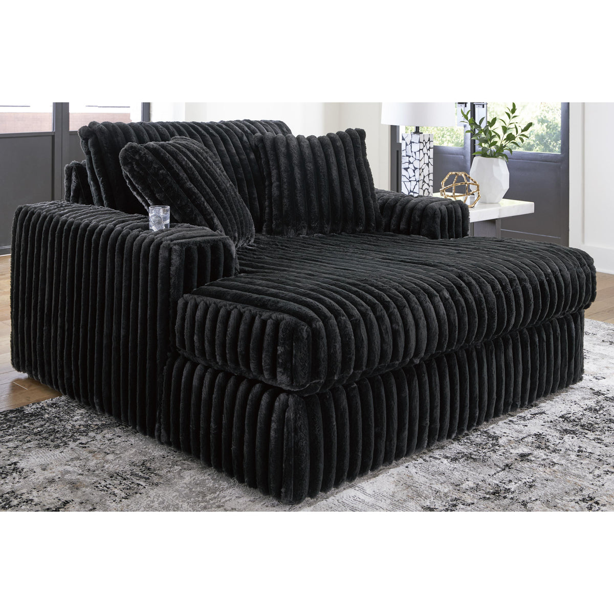Signature Design by Ashley Midnight-Madness 9810315 Oversized Chaise