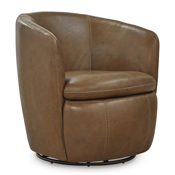 Signature Design by Ashley Kierreys Swivel Leather Accent Chair A3000700 IMAGE 1