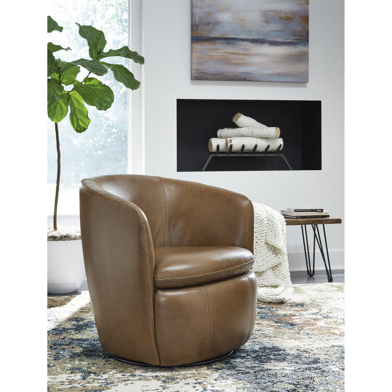 Signature Design by Ashley Kierreys Swivel Leather Accent Chair A3000700 IMAGE 4