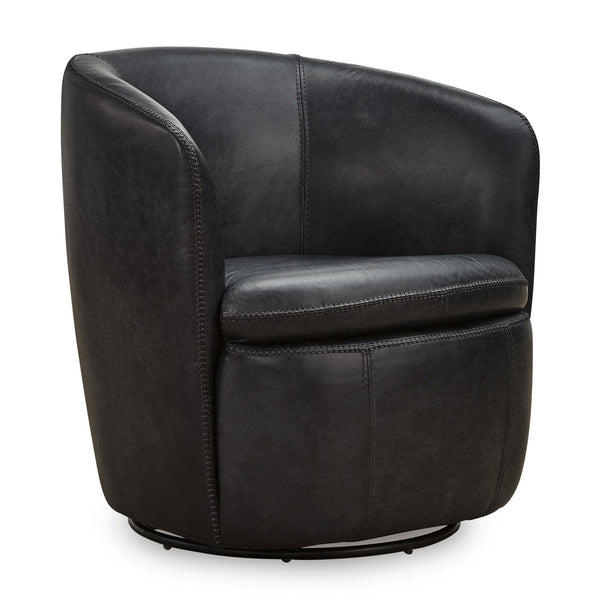 Signature Design by Ashley Kierreys Swivel Leather Accent Chair A3000702 IMAGE 1