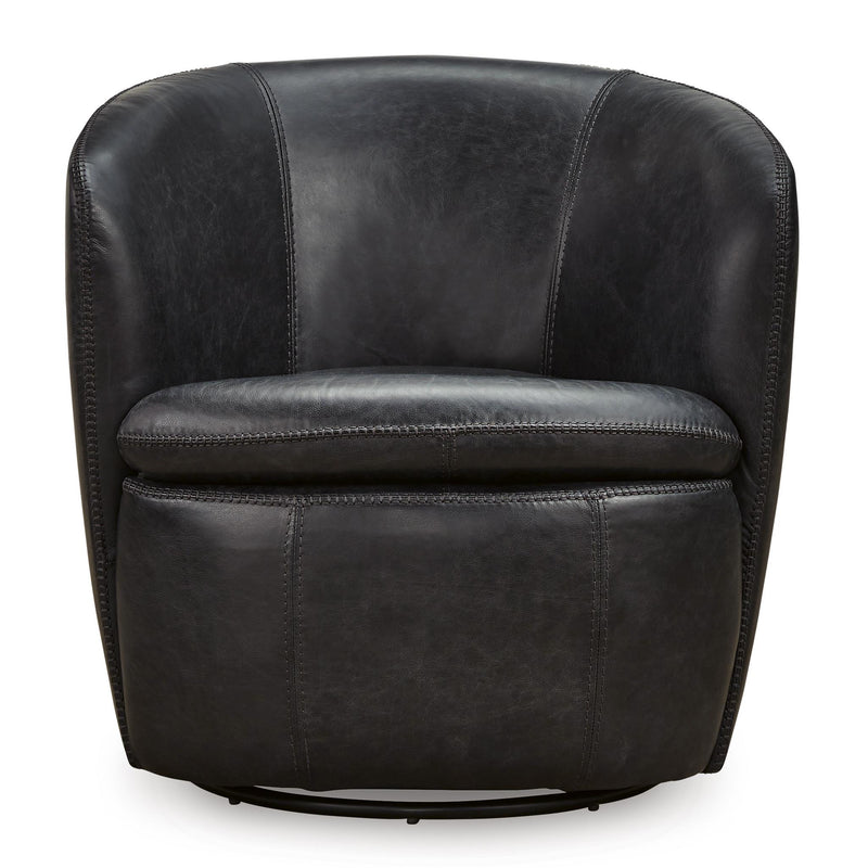 Signature Design by Ashley Kierreys Swivel Leather Accent Chair A3000702 IMAGE 2