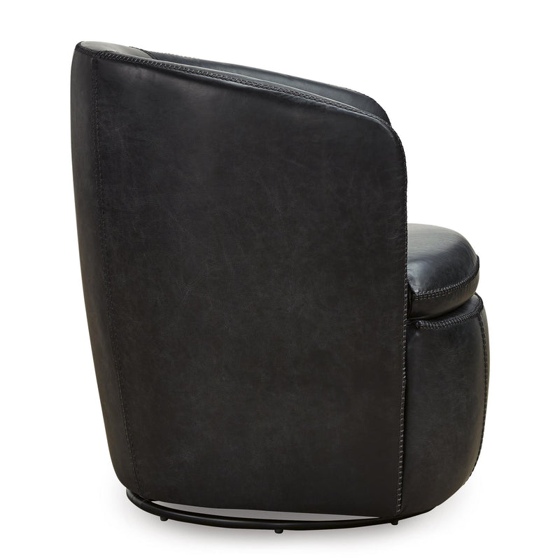 Signature Design by Ashley Kierreys Swivel Leather Accent Chair A3000702 IMAGE 3