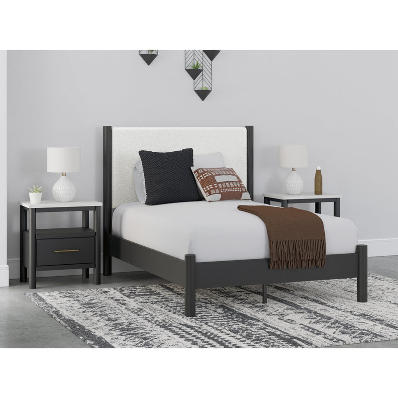 Signature Design by Ashley Cadmori Full Upholstered Panel Bed B2616-87/B2616-84/B100-12 IMAGE 5