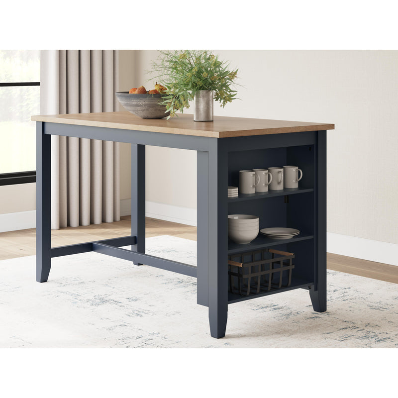 Signature Design by Ashley Gesthaven Counter Height Dining Table with Trestle Base D399-13 IMAGE 7