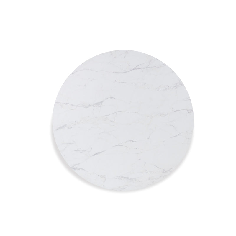 Signature Design by Ashley Round Xandrum Dining Table with Faux Marble Top D429-15 IMAGE 3