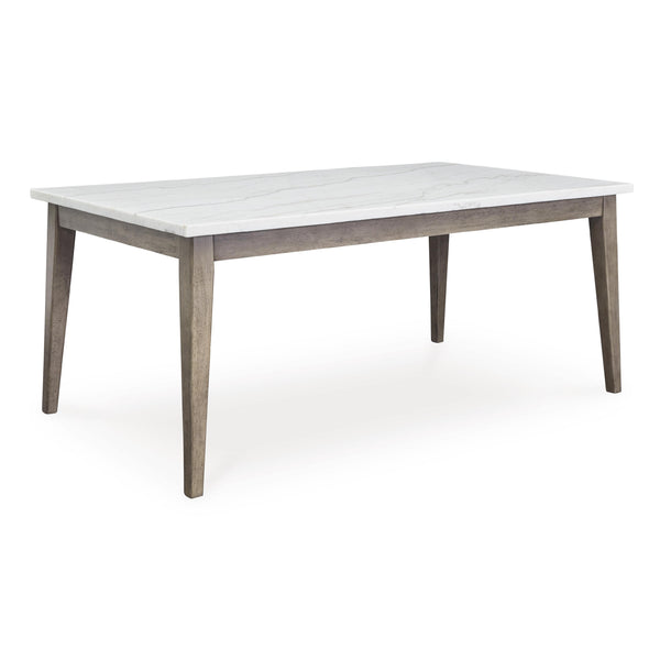 Signature Design by Ashley Loyaska Dining Table with Marble Top D789-125 IMAGE 1