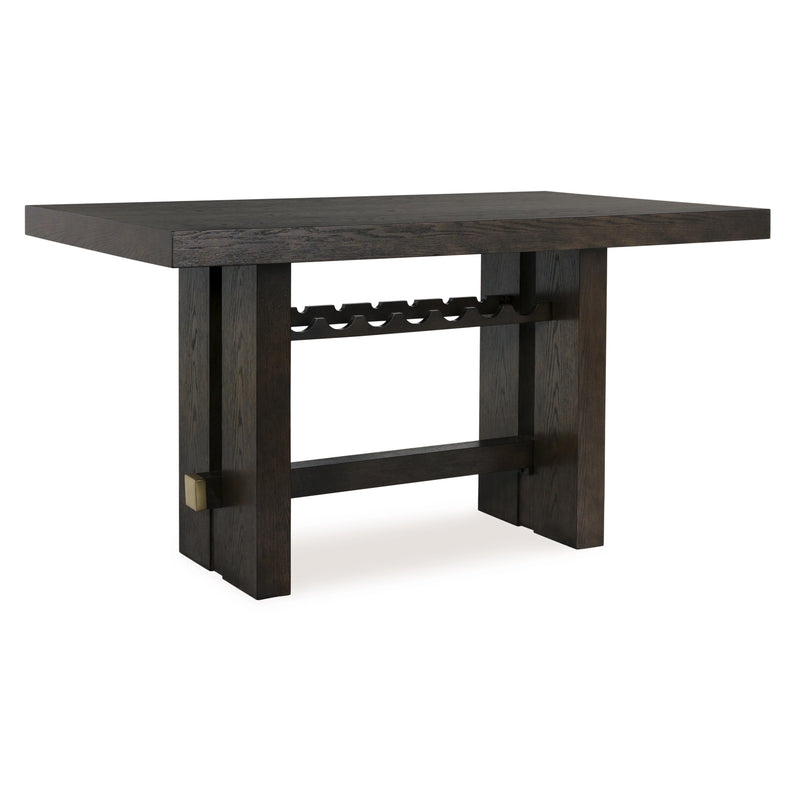 Signature Design by Ashley Burkhaus Counter Height Dining Table with Trestle Base D984-32 IMAGE 1