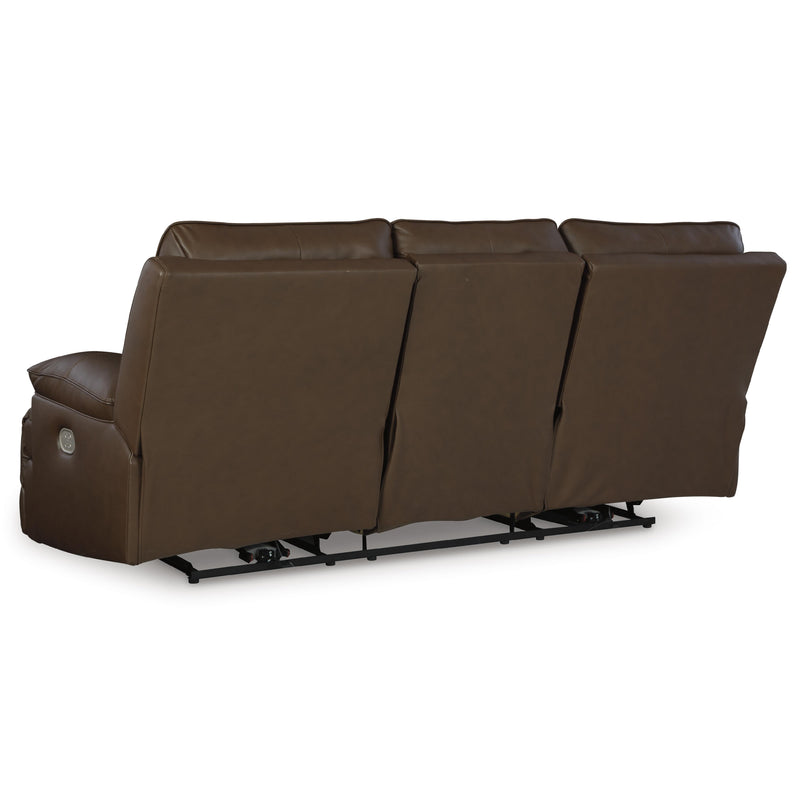 Signature Design by Ashley VonRyan Power Reclining Leather Match Sofa U1040015 IMAGE 3