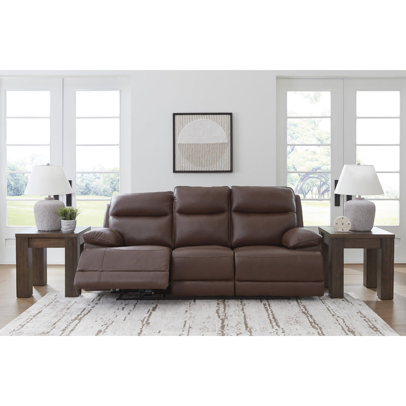 Signature Design by Ashley VonRyan Power Reclining Leather Match Sofa U1040015 IMAGE 4