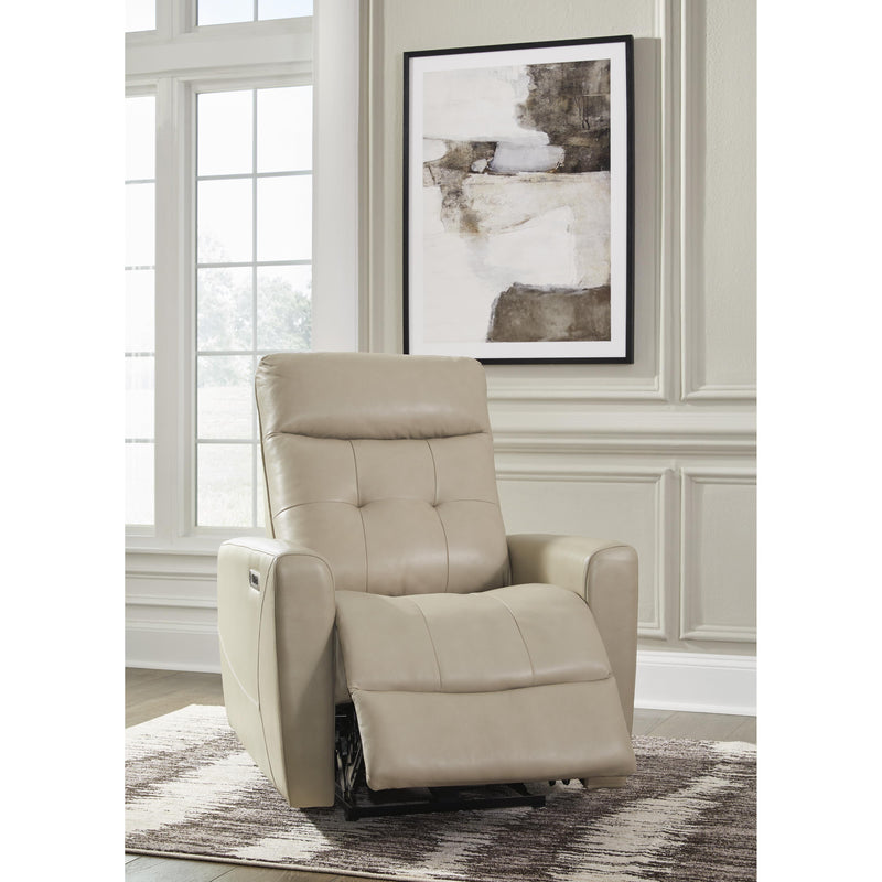 Signature Design by Ashley Pisgham Power Leather Match Recliner U1050313 IMAGE 8