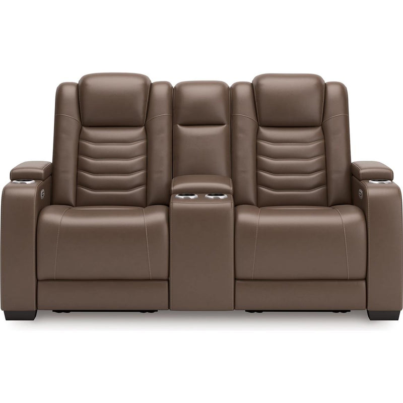 Signature Design by Ashley High Impact U1060118 Power Reclining Loveseat with Console and Adjustable Headrest IMAGE 1