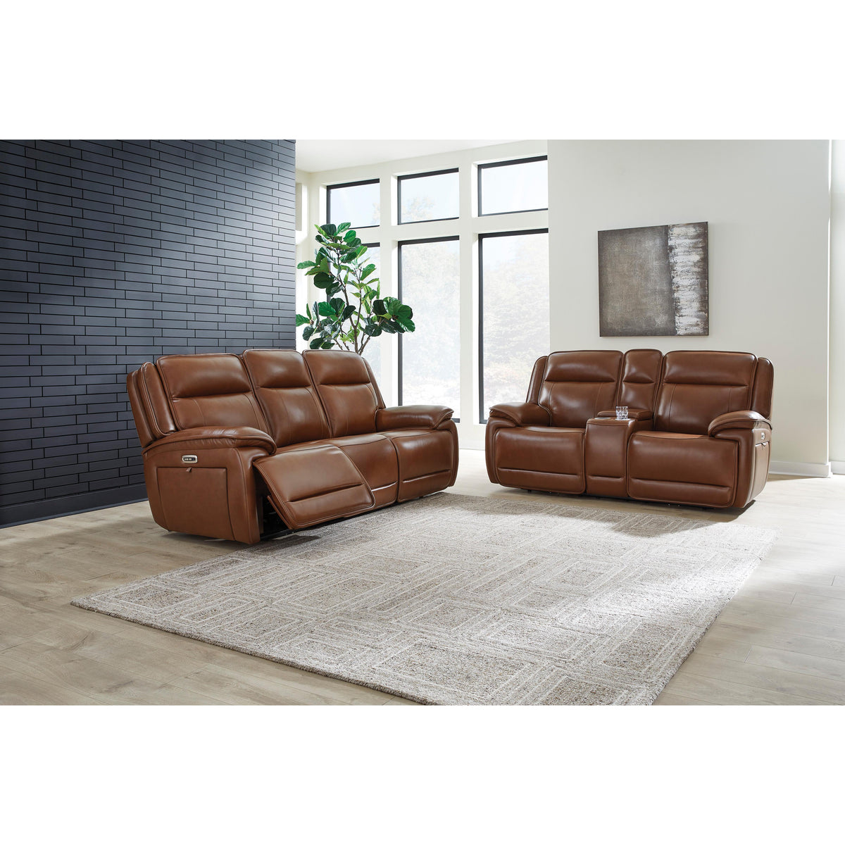 ポークヒレ Signature Design by Ashley Healy Pier U1120415 Power Reclining Sofa wi