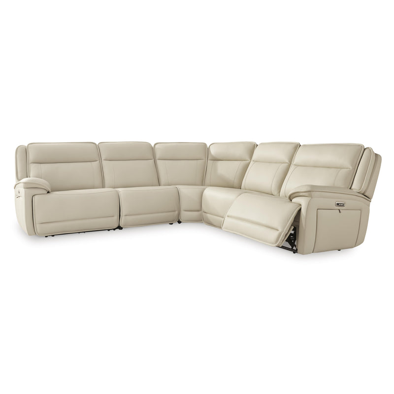 Signature Design by Ashley Double Deal Power Reclining Leather Match 5 pc Sectional U1300158/U1300131/U1300177/U1300146/U1300162 IMAGE 1