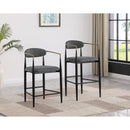  Coaster Furniture Tina 121189 Fabric Upholstered Bar Chair - Dark Grey IMAGE 10