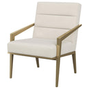  Coaster Furniture Kirra 903143 Upholstered Metal Arm Accent Chair - Cream IMAGE 3