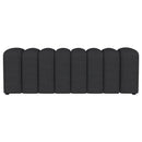  Coaster Furniture Summer 910294 Fabric Upholstered Tufted Accent Bench - Charcoal IMAGE 2