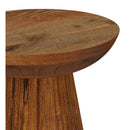  Coaster Furniture Aureo 931155 Round Solid Wood Accent Side Table - Wild Honey IMAGE 3