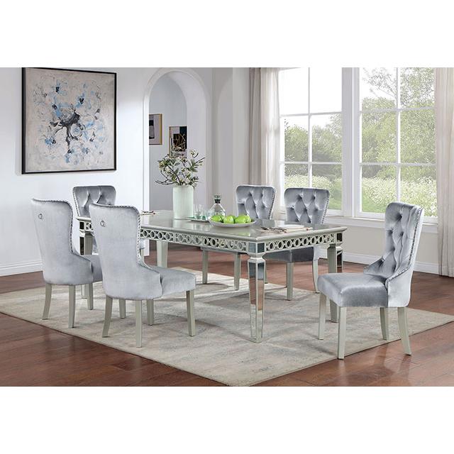 Furniture of America Adalia Dining Table CM3241SV-T IMAGE 2