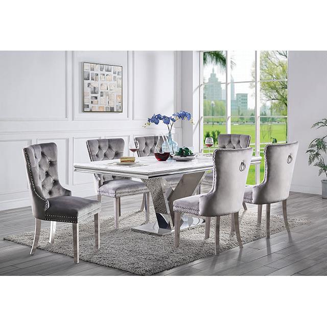 Furniture of America Valdevers Dining Table CM3294T-TABLE IMAGE 2