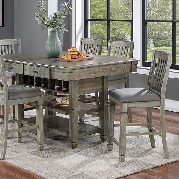 Furniture of America Anaya CM3512GY-PT Counter Height Table