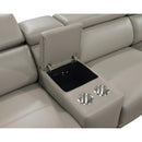  Furniture of America Linwurst Power Reclining Leatherette Sectional CM6457GY-PM-SECT IMAGE 6