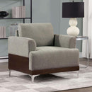  Furniture of America Vallarta Stationary Fabric Chair CM6458GY-CH IMAGE 1